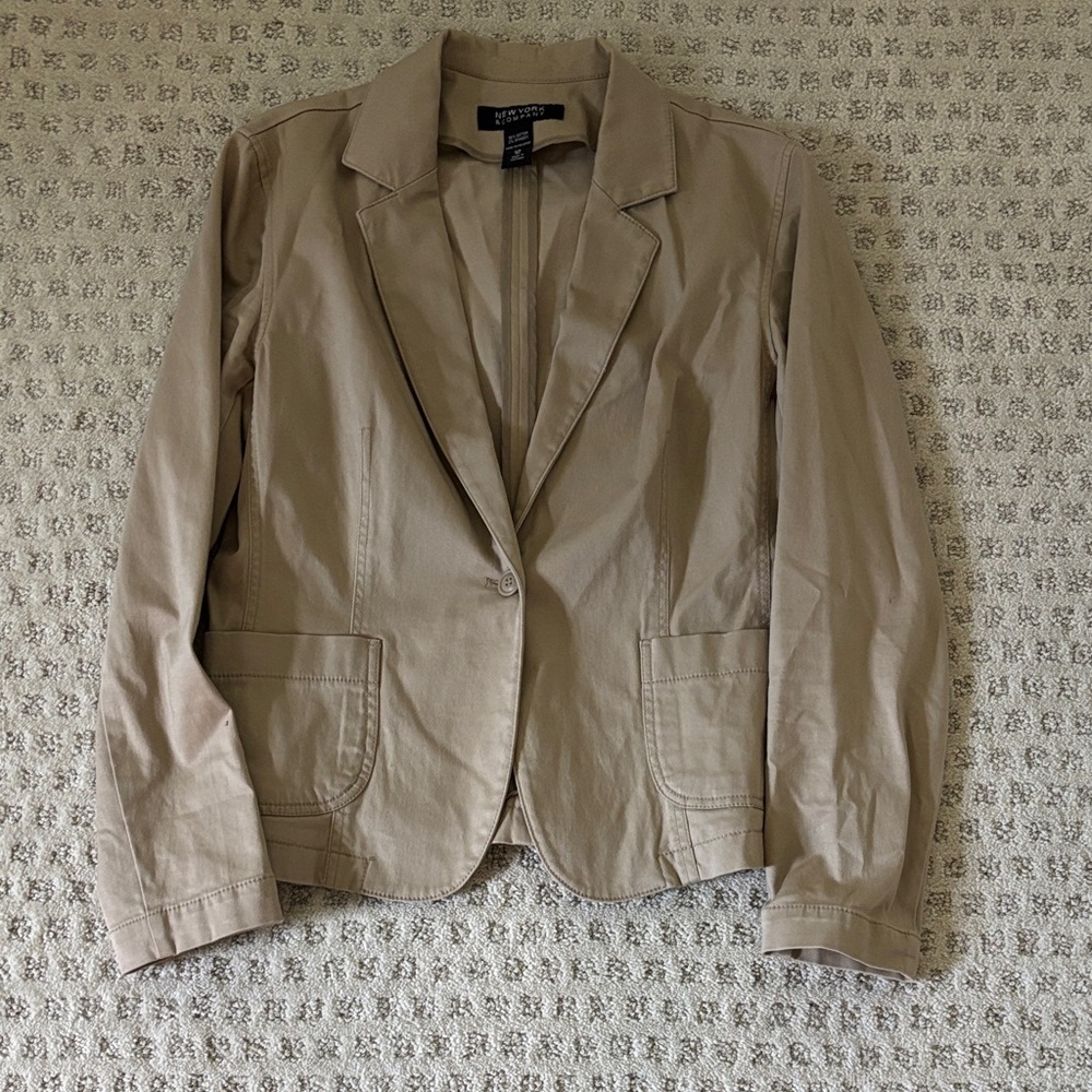 New York & Company Tan Women's Blazer